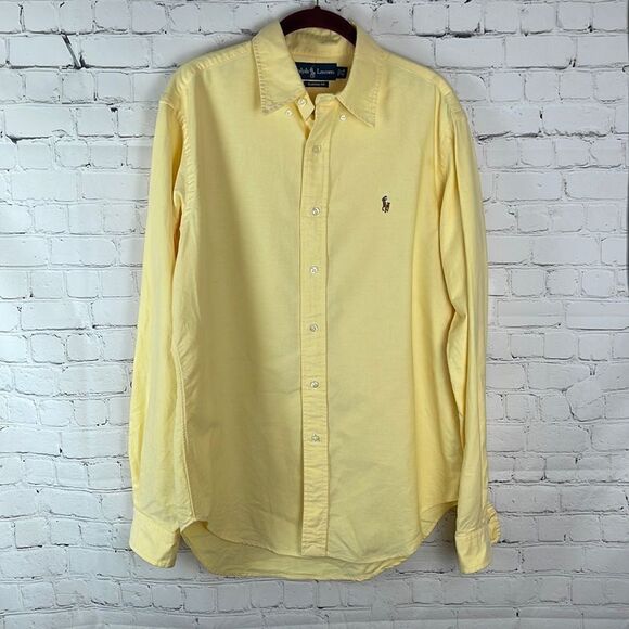 Polo Ralph Lauren Yellow Button Up - Picture 1 of 6